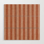 wynwood vertical stripes - ginger Wood Wall Art Gallery Image 1