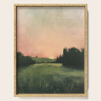 Country pink sunset Serving Tray Gallery Image 1