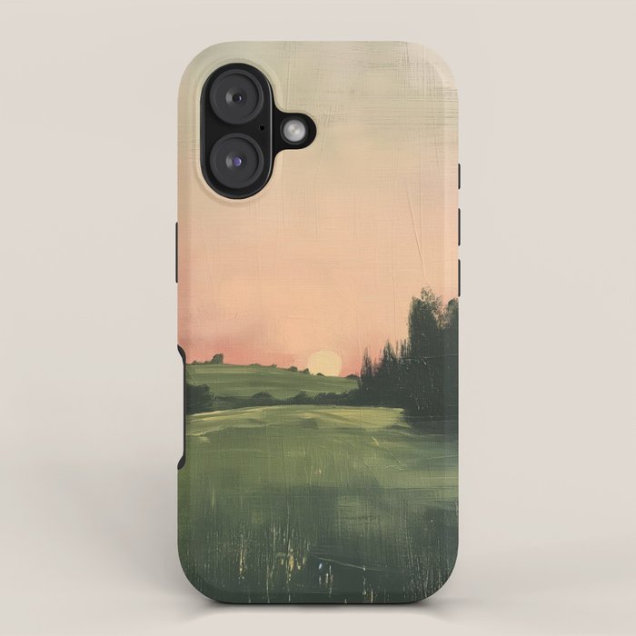Country pink sunset iPhone Case Gallery Image 1