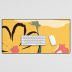 Modern Abstract Art Flowers 10 Desk Mat Gallery Image 1