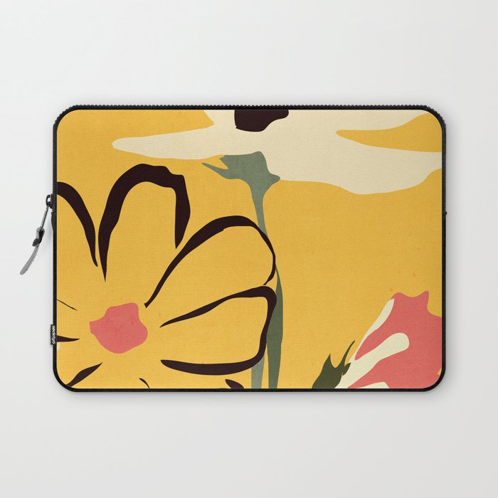 Modern Abstract Art Flowers 10 Laptop Sleeve Gallery Image 1