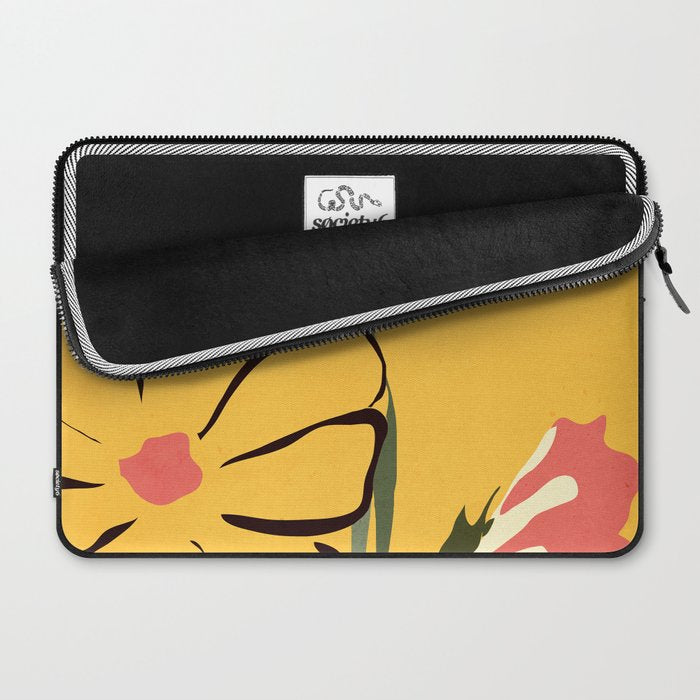 Modern Abstract Art Flowers 10 Laptop Sleeve Gallery Image 2