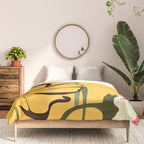 Modern Abstract Art Flowers 10 Comforter Gallery Image 3