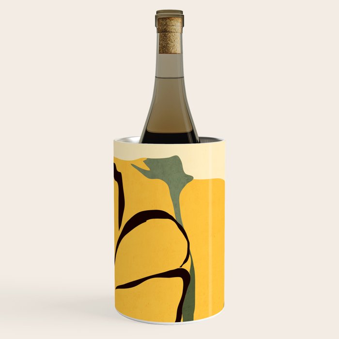 Modern Abstract Art Flowers 10 Wine Chiller Gallery Image 1