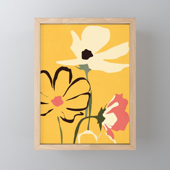 Modern Abstract Art Flowers 10 Mini Art Print Gallery Image 1