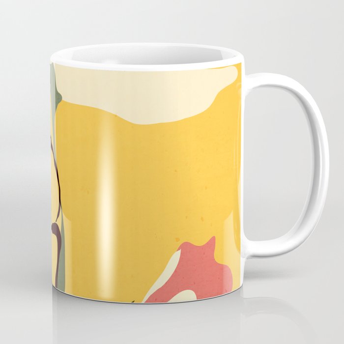Modern Abstract Art Flowers 10 Coffee Mug Gallery Image 1