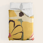 Modern Abstract Art Flowers 10 Duvet Cover Gallery Image 6