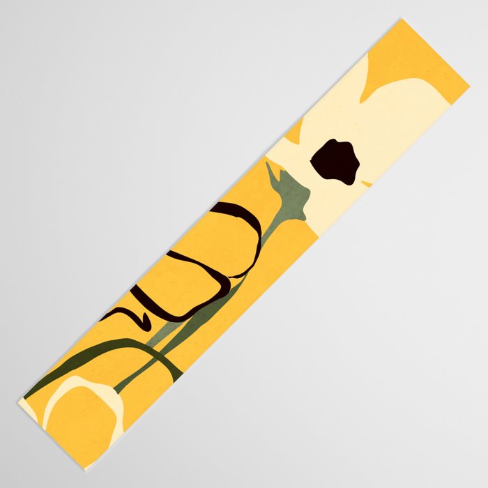 Modern Abstract Art Flowers 10 Table Runner Gallery Image 3