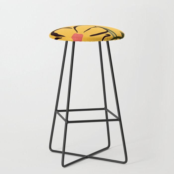 Modern Abstract Art Flowers 10 Stool Gallery Image 1