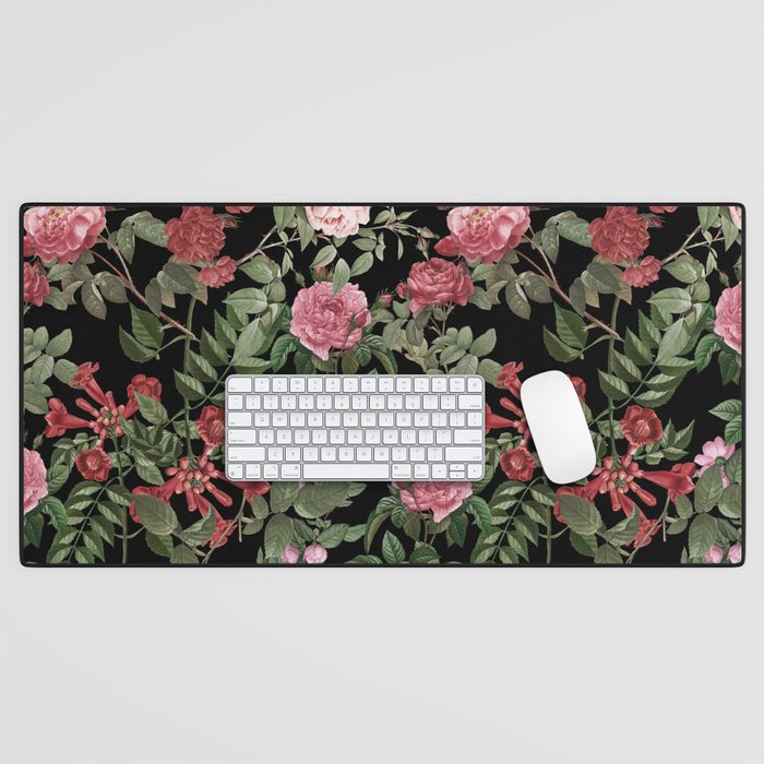 Vintage Roses, Floral Prints Desk Mat Gallery Image 1
