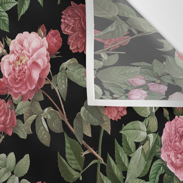 Vintage Roses, Floral Prints Wall Tapestry Gallery Image 3