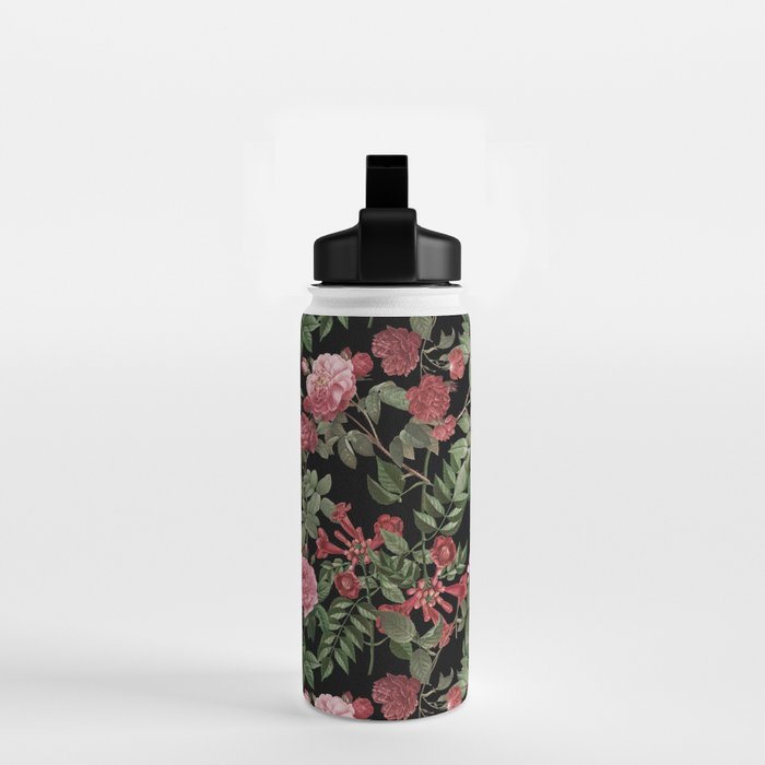 Vintage Roses, Floral Prints Water Bottle Gallery Image 2