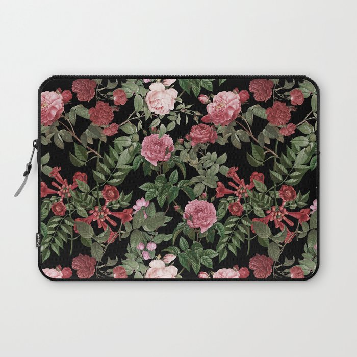 Vintage Roses, Floral Prints Laptop Sleeve Gallery Image 1