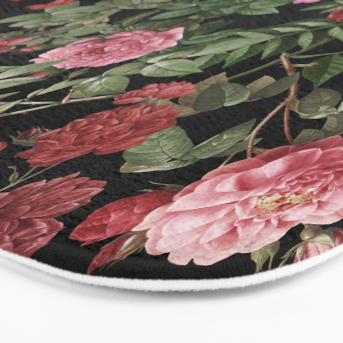 Vintage Roses, Floral Prints Bath Mat Gallery Image 3