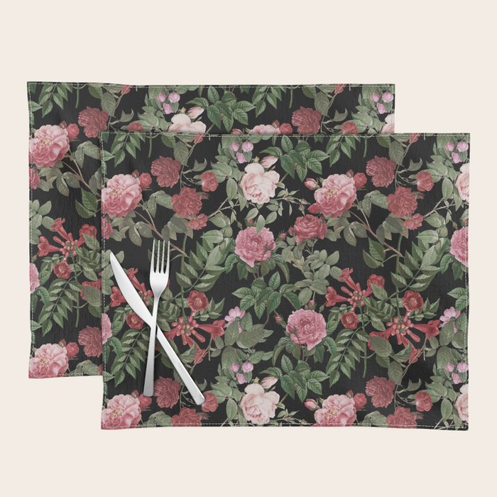 Vintage Roses, Floral Prints Placemat Gallery Image 1