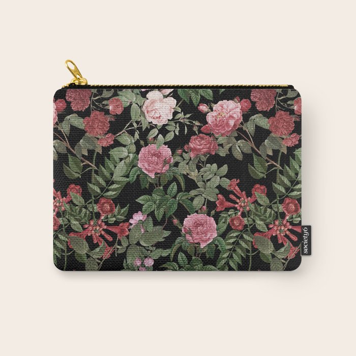 Vintage Roses, Floral Prints Carry All Pouch Gallery Image 1