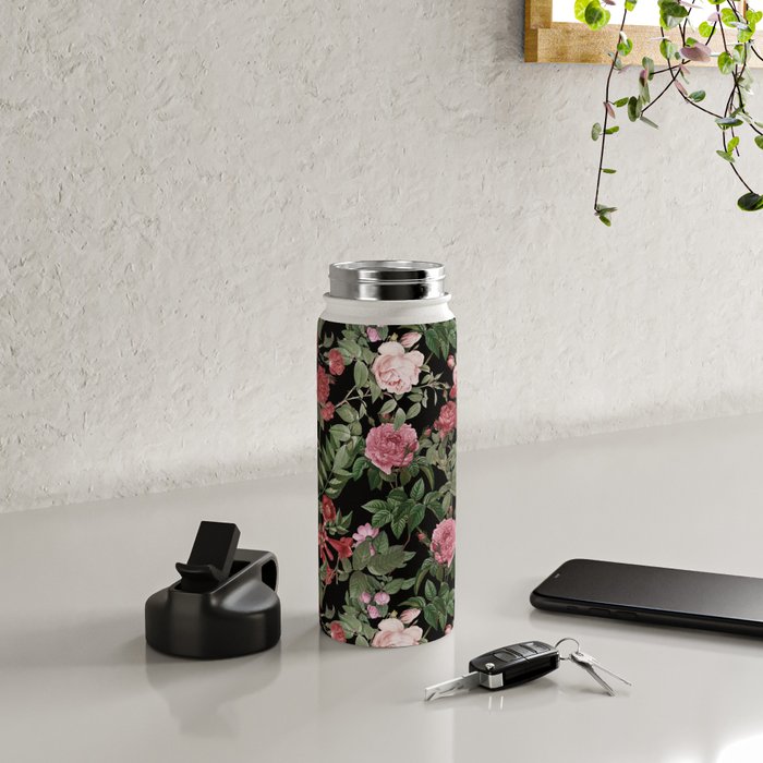 Vintage Roses, Floral Prints Water Bottle Gallery Image 4