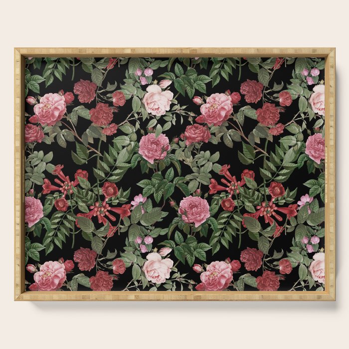 Vintage Roses, Floral Prints Serving Tray Gallery Image 1