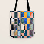 Luxe Checkerboard Tote Bag Gallery Image 1