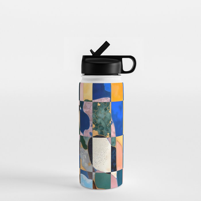 Luxe Checkerboard Water Bottle Gallery Image 1