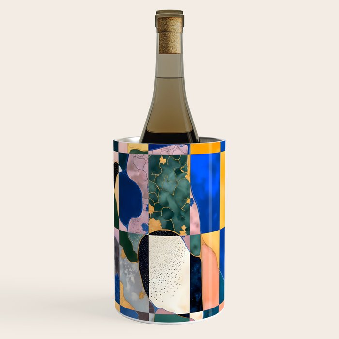 Luxe Checkerboard Wine Chiller Gallery Image 1