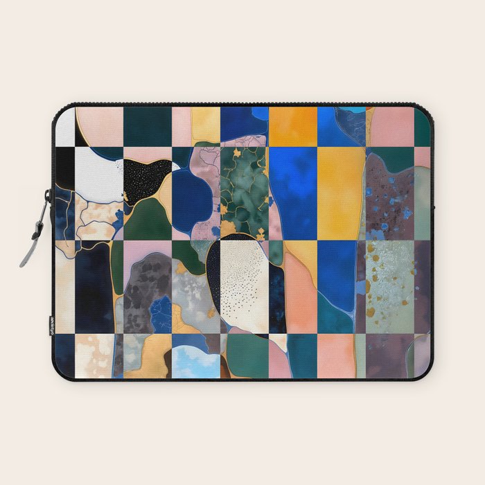 Luxe Checkerboard Laptop Sleeve Gallery Image 1