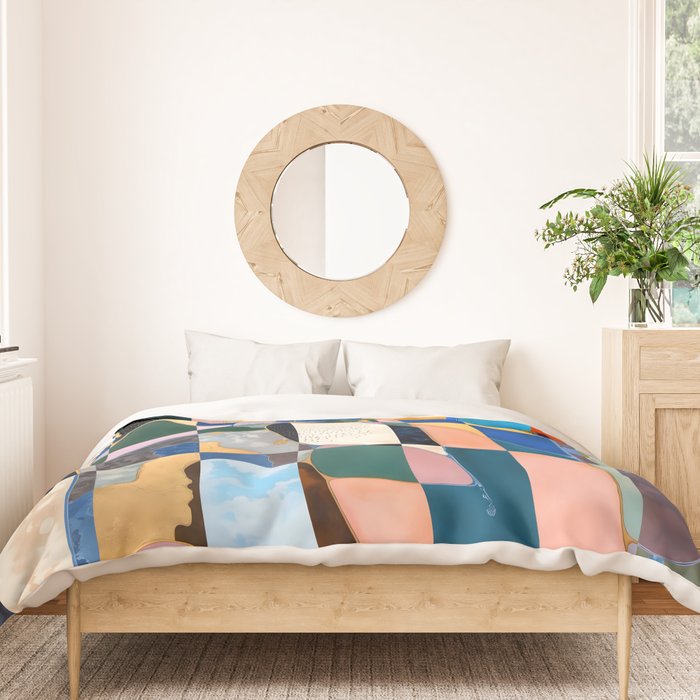 Luxe Checkerboard Duvet Cover Gallery Image 3