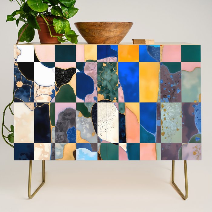Luxe Checkerboard Credenza Gallery Image 1