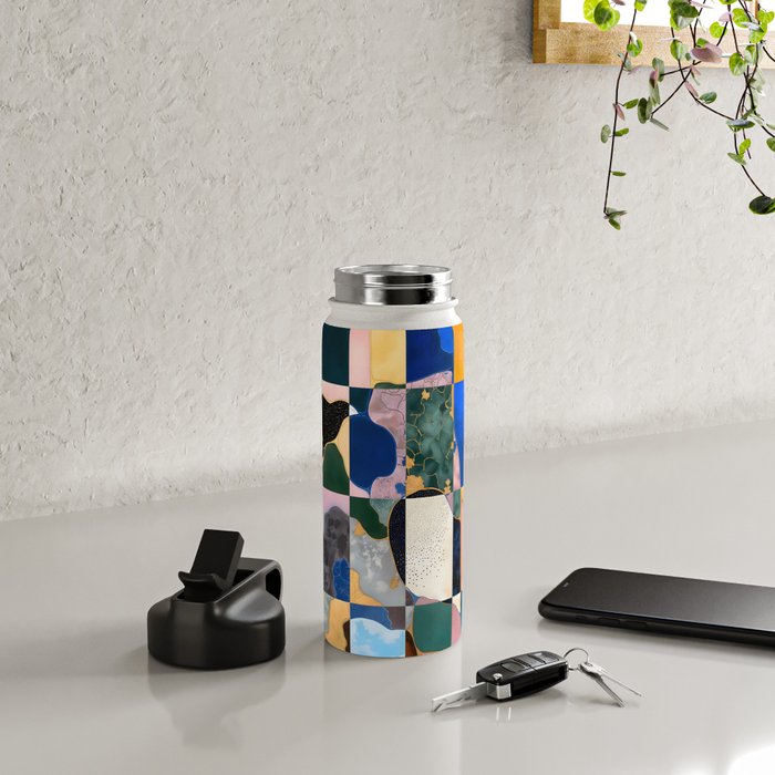 Luxe Checkerboard Water Bottle Gallery Image 4