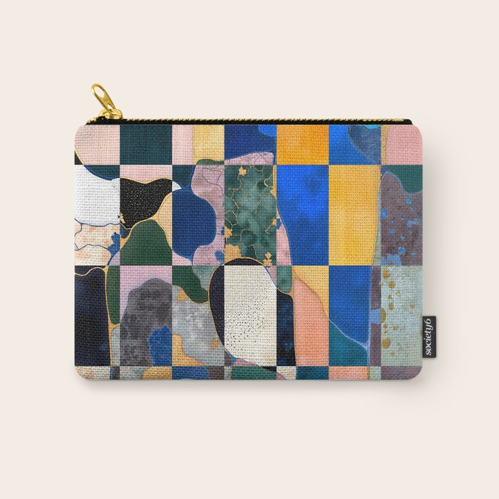 Luxe Checkerboard Carry All Pouch Gallery Image 1