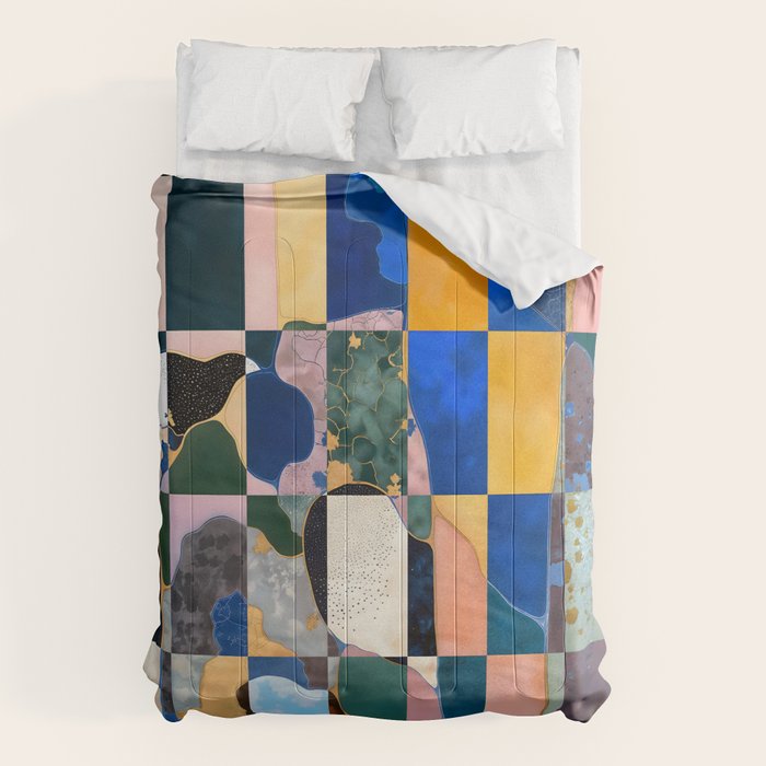 Luxe Checkerboard Comforter Gallery Image 1