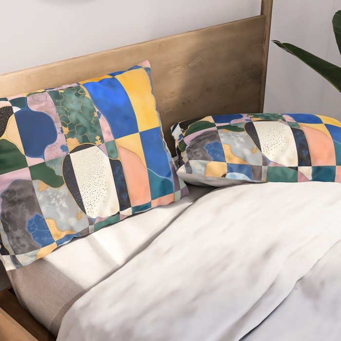 Luxe Checkerboard Pillow Sham Gallery Image 2