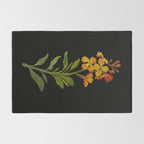 Cheiranthus Cheiri  by Mary Delany Paper Collage Floral Flower Botanical Paper Mosaic Vintage Scientific Plant Anatomy Rug Gallery Image 2