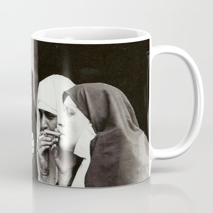 Nuns Smoking Vintage Photograph 1931 Coffee Mug Gallery Image 1