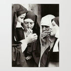 Nuns Smoking Vintage Photograph 1931 Poster Gallery Image 4
