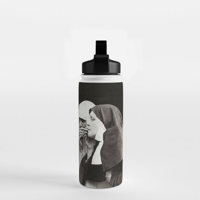 Nuns Smoking Vintage Photograph 1931 Water Bottle Gallery Image 2