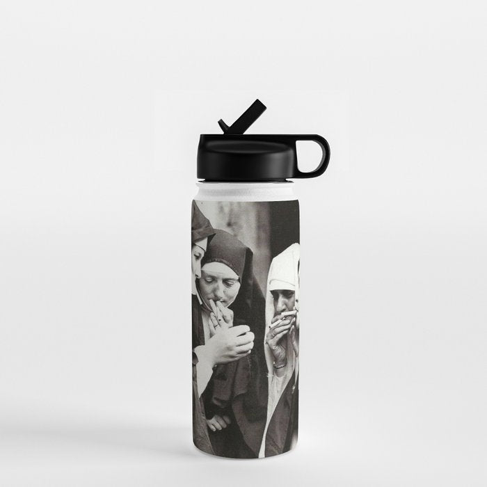 Nuns Smoking Vintage Photograph 1931 Water Bottle Gallery Image 1