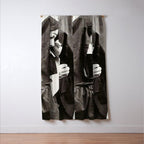 Nuns Smoking Vintage Photograph 1931 Window Curtain Gallery Image 3