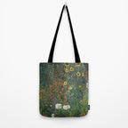 Farm Garden with Sunflowers (Bauerngarten mit Sonnenblumen) by Gustav Klimt Tote Bag Gallery Image 2