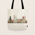 atlanta skyline Tote Bag Gallery Image 1