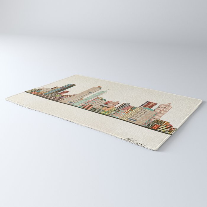 atlanta skyline Rug Gallery Image 3