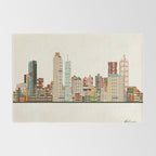 atlanta skyline Rug Gallery Image 2