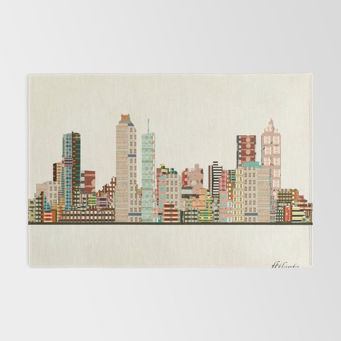 atlanta skyline Rug Gallery Image 2