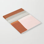 Abstract MCM Navy Burnt Orange Beige Blush Notebook Gallery Image 2