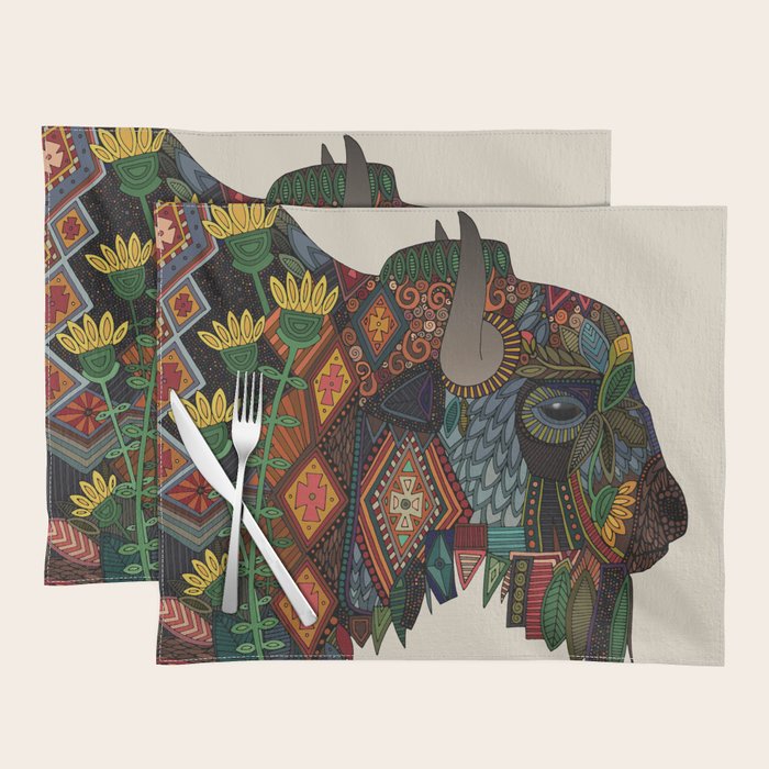 bison bone beige Placemat Gallery Image 1