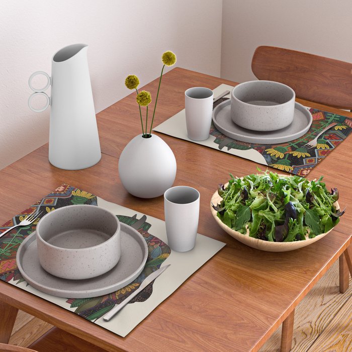 bison bone beige Placemat Gallery Image 2