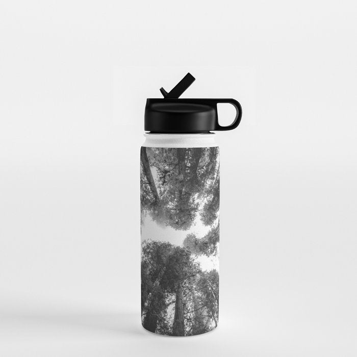 Into the Mist - Black and White Nature Photography Water Bottle Gallery Image 1