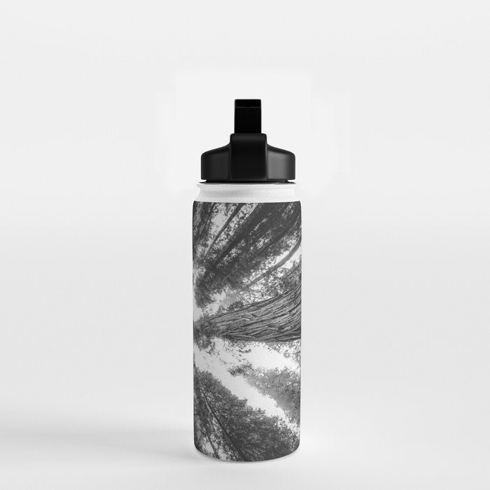 Into the Mist - Black and White Nature Photography Water Bottle Gallery Image 2