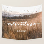 And So The Adventure Begins - Rustic Western Wall Tapestry Gallery Image 4
