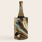 White Gold Agate Abstract Wine Chiller Gallery Image 2